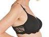 Royce Georgia T-shirt Bra Black-thumb Wirefree, almost full cup style smooth and seamfree t-shirt bra with bilateral pockets 70-95, D-FF 886P-BLK