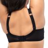 Nessa Georgia UW Soft Crop Top Bra - Black-thumb Underwired, unpadded soft cup balconnet with mesh crop top layer. 65-110, D-P GEO-560-CZA