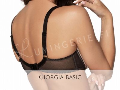 Gaia Lingerie Giorgia Semi Soft Bra Black Underwired, semi soft bra 70-105, D-L BS-1182-CZA