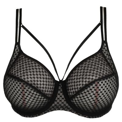 PrimaDonna Glass Beach Full Cup Bra Black Underwired, non-padded full cup mesh bra. 70-100, D-H 0142350-ZWA