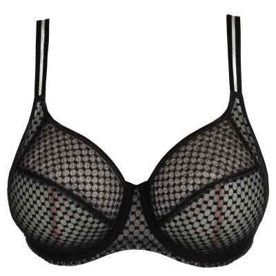 PrimaDonna Glass Beach Full Cup Bra Black Underwired, non-padded full cup mesh bra. 70-100, D-H 0142350-ZWA