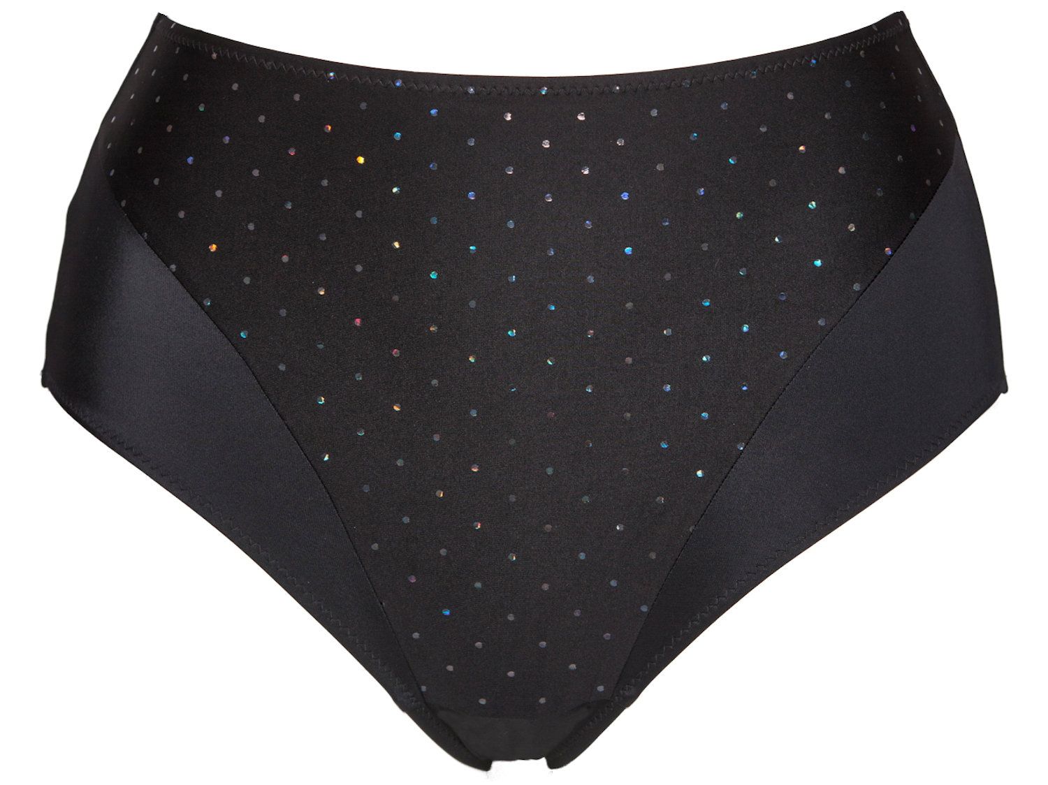 Plaisir Glitter Maxi Bikini Brief Black Lumingerie bras and underwear for big busts