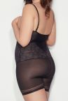 Mitex Glossy Form Shaper Body Black-thumb Shaping cupless body with legs S-5XL GF-B