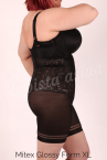 Mitex Glossy Form Shaper Body Black-thumb Shaping cupless body with legs S-5XL GF-B