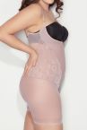 Mitex Glossy Form Shaper Body Powder Pink-thumb Shaping cupless body with legs S-5XL GF-PP