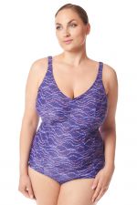 Glow UW Swimsuit Purple Beach