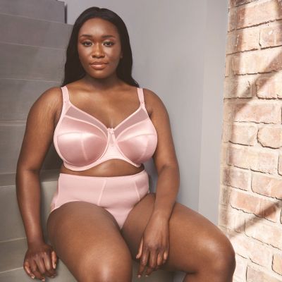 Goddess Keira UW Banded Bra Pearl Blush Underwired, non-padded banded bra 75-105, E-O GD6090-PLH