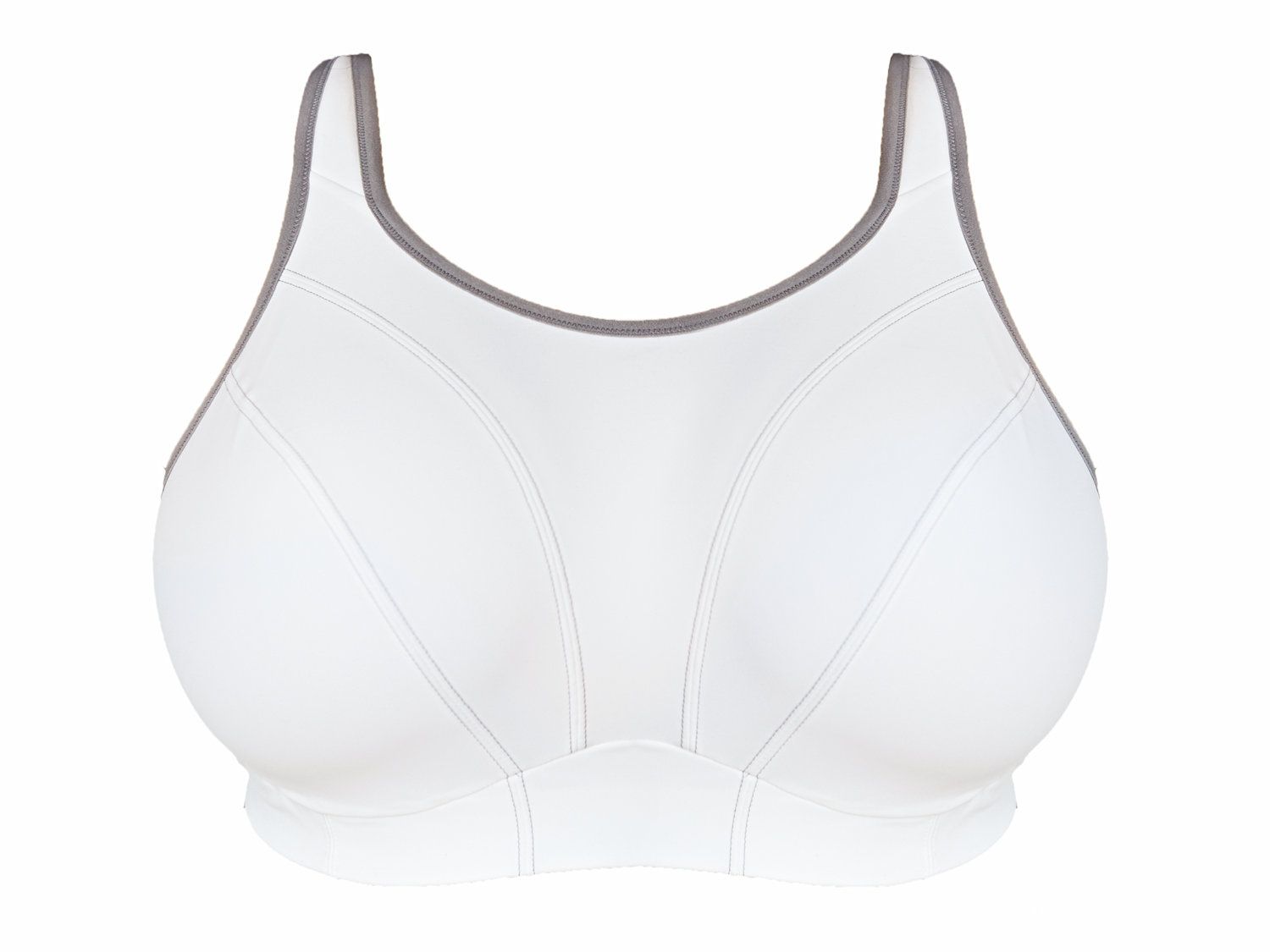 Goddess Goddess Sport Bra White Grey | Lumingerie bras and underwear ...