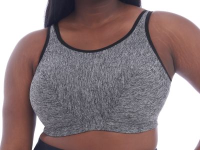  Goddess Sport Non-Wired Bra Pewter Heather Wireless, non-padded sports bra 75-110 D-I GD6913-PTH