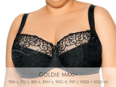 Gaia Lingerie Goldie Semi Soft Bra Black Underwired, semi soft bra 70-105, D-L BS-899-CZA