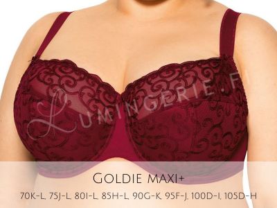 Gaia Lingerie Goldie Semi Soft Bra Rumba Red Underwired, semi soft bra 70-105, D-L BS-899-BOR