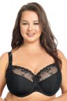 Gaia Lingerie Goldie Nouveau Semi Soft Bra Black-thumb Underwired, semi soft bra 65-105, D-L BS-899-CZ2