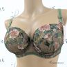 Gorsenia Delaila UW Soft Bra Green Floral-thumb Underwired, non-padded mesh bra with embroidery. 70-100, D-M K939-ZIE