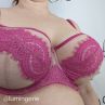 Gorsenia Malika Soft Bra Beige & Fuchsia-thumb Underwired, non-padded bra 65-100, D-M K764-BEF