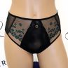 Gorsenia Ottavia Briefs Black & Petrol-thumb Midi briefs with medium high waist. M/38 - 4XL/48 K948
