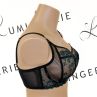 Gorsenia Ottavia UW Soft Side Support Bra Black & Petrol-thumb Underwired, non-padded soft side support bra with embroidery. 65-105, D-L K947
