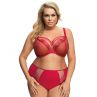 Gorsenia Paradise Soft Bra Red Beige-thumb Underwired, non-padded bra 65-100, D-M K496-RED/CZE