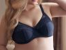 Plaisir Grace Full Cup Bra Nearly Black-thumb Underwired, non padded, stretch lace full cup bra 80-110 D-I 1145-18/NEB