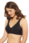 Royce Grace Bra Wirefree Black-thumb Wirefree and unpadded full cup bra 75-90 D-FF 513-BLK