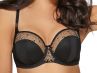 Ava Lingerie Guell Soft Side Support Bra Black & Gold-thumb Underwired, non-padded balcony bra 65-105, D-L AV-2022-BLK