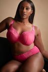 Sculptresse by Panache Harmony Deep Brief Hot Pink-thumb High rise, high leg brief. 38-50 10834-HOT