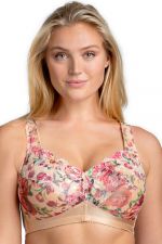 Heavenly Blossom Non-Wired Full Cup Bra Red Floral