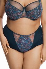 Curwish SBB-01B Beautiful Basis Royal Blue with Lace T-Shirt Bra-Underwear  Set (32B)