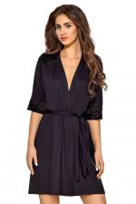 Helen Dressing Gown Black