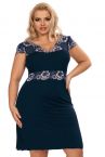 Hamana Helen Nightdress Navy-thumb  S-5XL 