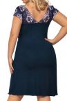 Hamana Helen Nightdress Navy-thumb  S-5XL 