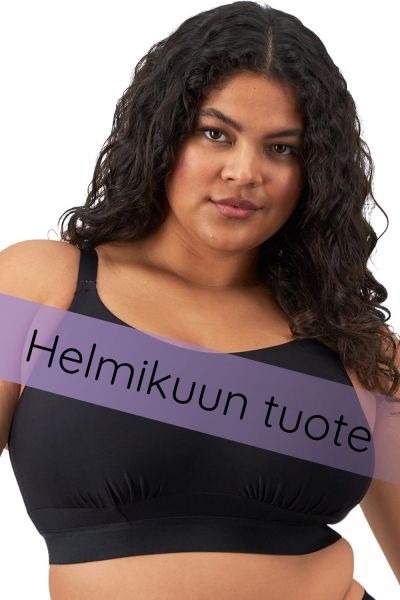 Elomi Downtime Non-Wired Bralette - Black Non-wired, non-padded soft bralette. 70-100, G/H - M/N EL301417-BLK