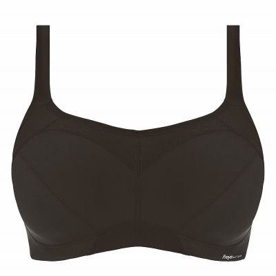 Freya Active High-Octane UW Sports Bra Black Underwired and padded sports bra with a racerback option. 60-90, D-M AC401003-BLK