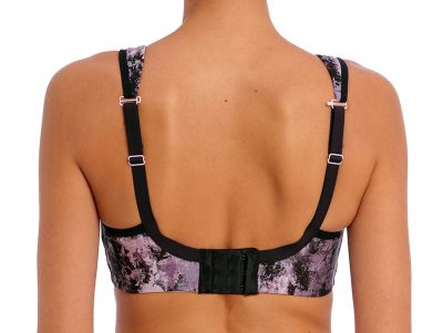 Freya Active High-Octane UW Sports Bra Haze Underwired and padded sports bra with a racerback option. 60-90, D-M AC401003-HZE