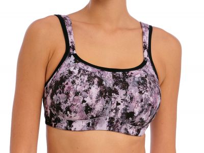 Freya Active High-Octane UW Sports Bra Haze Underwired and padded sports bra with a racerback option. 60-90, D-M AC401003-HZE