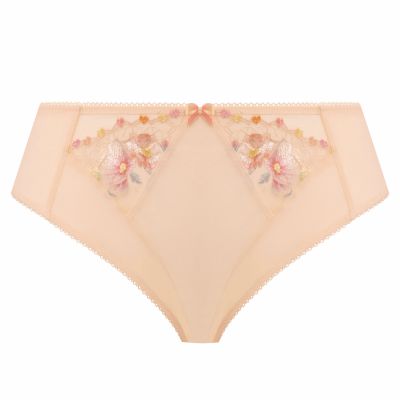 Elomi Himari High Leg Brief Peach Whisper Waist high midi brief with high legs. M-4XL EL302153-PEP