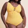 Curvy Kate Holiday Non Wired Swimsuit - Sunshine-thumb Non-wired, dual sized swimsuit with adjustable straps and ruching. 65-90 E/F - M/N CS036606-SUY
