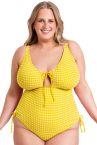 Curvy Kate Holiday Non Wired Swimsuit - Sunshine-thumb Non-wired, dual sized swimsuit with adjustable straps and ruching. 65-90 E/F - M/N CS036606-SUY