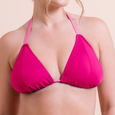 Curvy Kate Ibiza String Bikini Top - Pink Non-wired, dual sized string bikini top. 65-90 E/F - M/N CS047308-PIN