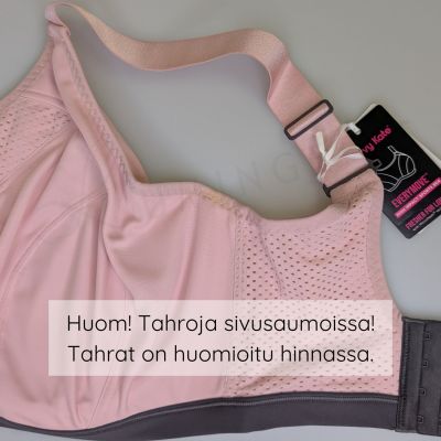 Curvy Kate B-grade: Every Move UW Sports Bra - Blush & Charcoal Underwired, non-padded high impact sports bra. 65-95, G-O CK-043113-BUC-II