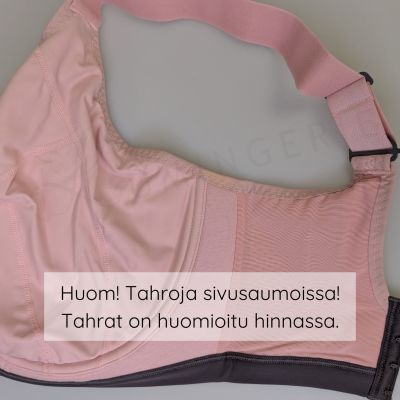 Curvy Kate B-grade: Every Move UW Sports Bra - Blush & Charcoal Underwired, non-padded high impact sports bra. 65-95, G-O CK-043113-BUC-II