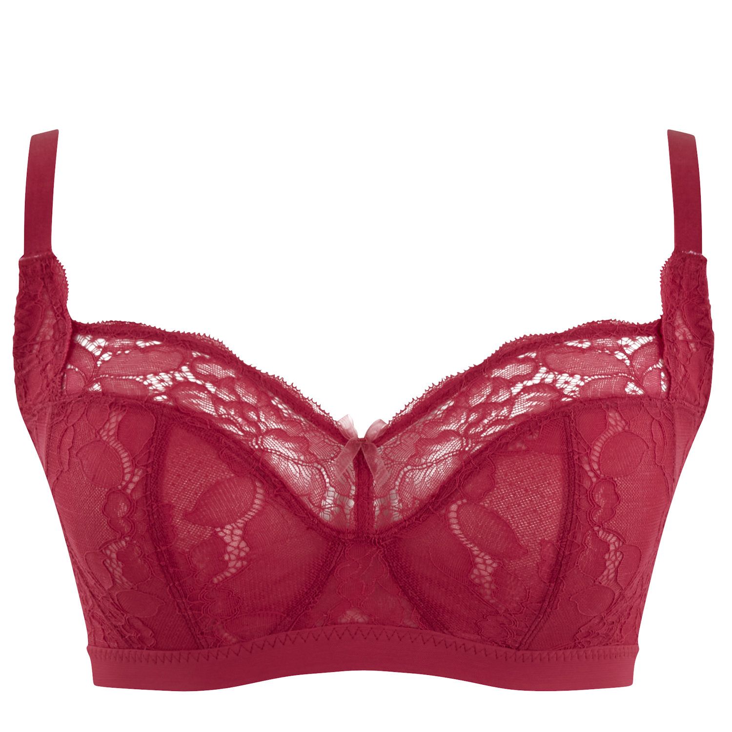 Panache Imogen Non Wired Balconnet Bra Electric Magenta