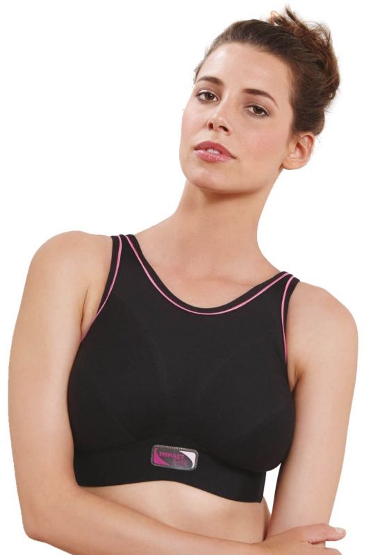 Royce Impact Free Wirefree Sports Bra Black by Royce