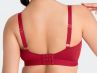 Scantilly by Curvy Kate Indulgence Lace Bralette Red Latte-thumb Nonwired lace bralette with adjustable straps to fit DD-HH cups S-XL ST-010-110-RED-LAE