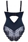 Scantilly by Curvy Kate Indulgence Lace Body Black Latte-thumb Nonwired lace body with adjustable straps to fit DD-HH cups S/36-38 - 3XL/56-58 ST-010-704-BLK-LAE