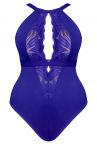 Scantilly by Curvy Kate Indulgence Lace Body Ultraviolet-thumb Nonwired lace body with adjustable straps to fit DD-HH cups S-2XL ST-010-704-ULTRAV