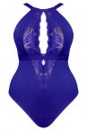 Scantilly by Curvy Kate Indulgence Lace Body Ultraviolet-thumb Nonwired lace body with adjustable straps to fit DD-HH cups S-2XL ST-010-704-ULTRAV