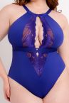 Scantilly by Curvy Kate Indulgence Lace Body Ultraviolet-thumb Nonwired lace body with adjustable straps to fit DD-HH cups S-2XL ST-010-704-ULTRAV