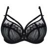 Gorsenia Inessa Soft Side Support Bra Black-thumb Underwired, non-padded soft side support bra with removable decorative straps. 65-110, D-M K817