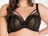 Gorsenia Inessa Soft Side Support Bra Black-thumb Underwired, non-padded soft side support bra with removable decorative straps. 65-110, D-M K817