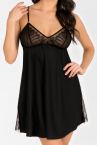 Gorsenia Inessa Camisole Black-thumb Non-wired camisole dress. M-5XL K823